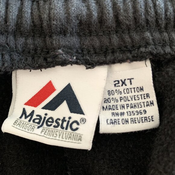 Baltimore Ravens Majestic Joggers Fleece Sweatpants NFL Black Mens Size 2XT Tall - Picture 3 of 6